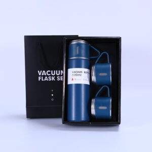 Vacuum Insulated Thermal Flask Set With Cup Set 3 in1